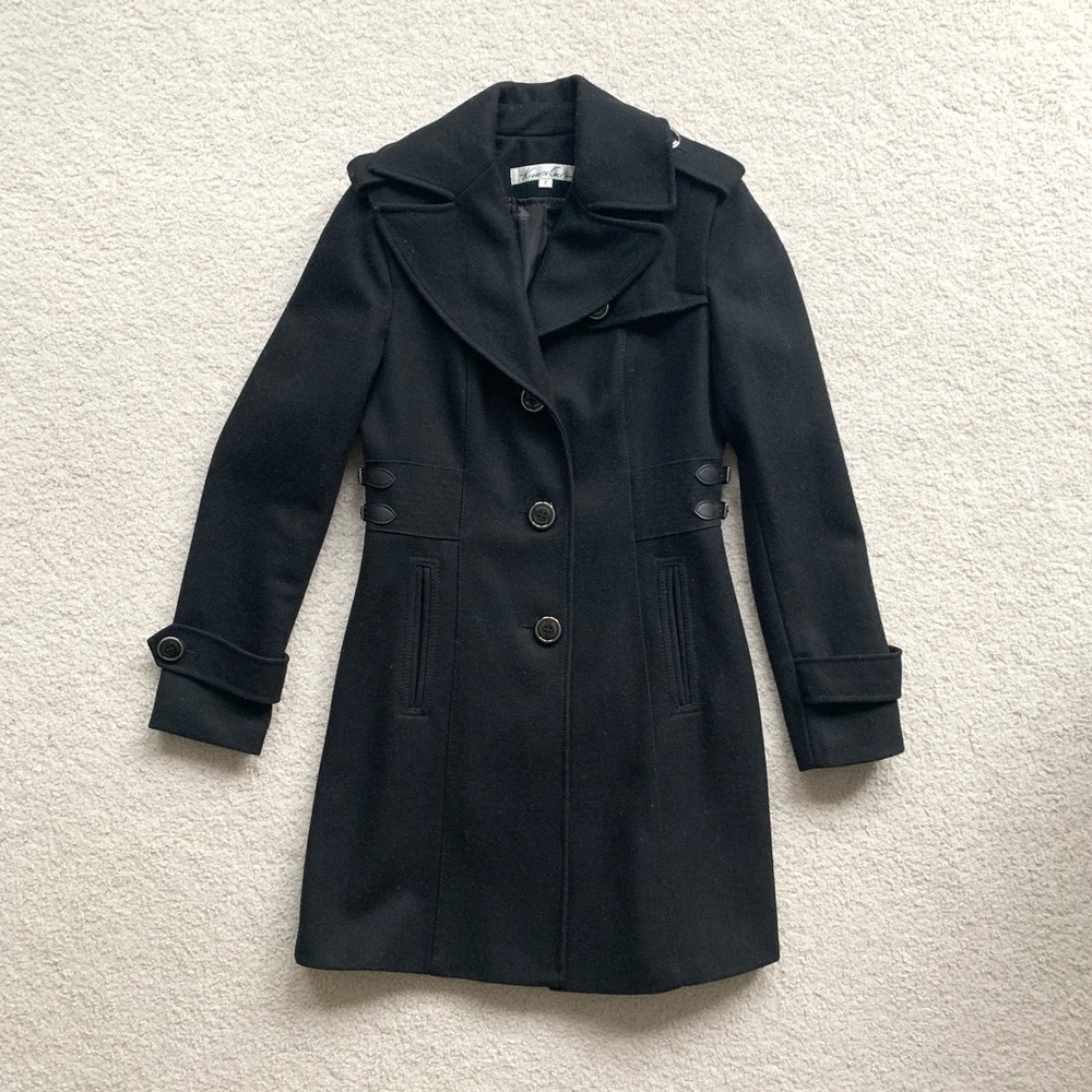 Kenneth Cole Long Wool Peacoat